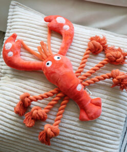 lobster dog chew toy